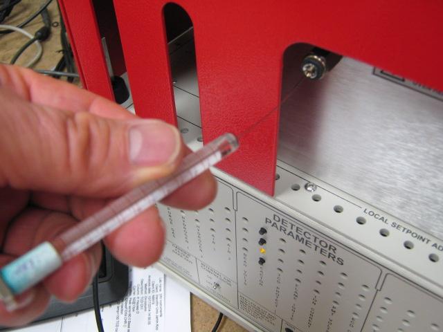 The syringe ( SRI part# 8670-9550 ) is a 10ul glass syringe with 6cm needle.