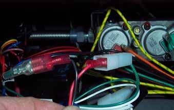 The noted wires will be located near the gas valve. Green Wires When complete turn remote receiver to the ON position.