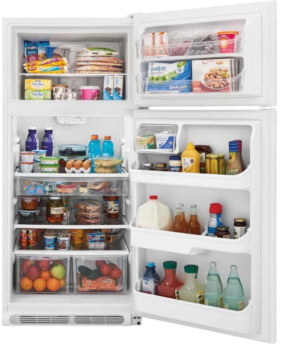 46-60642 White 46-60649 Black Kenmore 20.4 cu. ft. Top- Freezer Refrigerator Kenmore 60642 20.4 cu. ft. Top-Freezer Refrigerator Food Storage Made Simple Completing your dream kitchen is easy (and efficient) with the Kenmore 20.