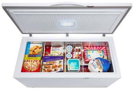 Brake)Allow easy movement with brakes that secure freezer in place Security Lock Keep items secure and safe for personal use APPEARANCE Color White CAPACITY Freezer Capacity 14.
