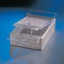 7 mm, lid 8 mm 28 upright supports: 2 hinged handles E 451 Insert 1/6 Mesh tray with lid for