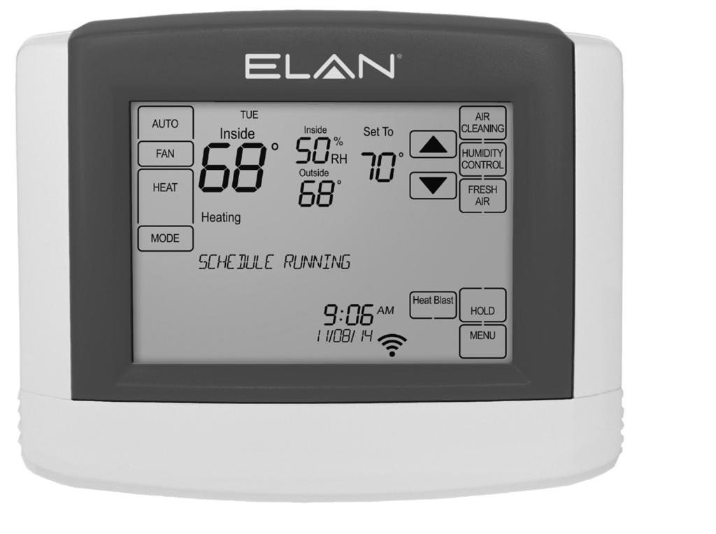 CONTROLS & DISPLAY OVERVIEW MAIN MENU CONTROLS & DISPLAYS EL-TSTAT-8820 SET VACATION HOLD (HOLD TO TIME AND DATE) SET SCHEDULE BUTTON SET CURRENT