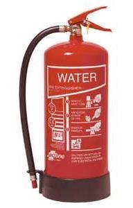 Fire Extinguishers - Water Red body Suitable for use on Class A Fires, wood and paper etc.