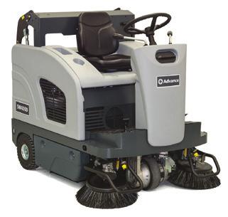 The innovative DustClear Five Stage Dust Control System allows for full time use of the dual side brooms by controlling dust along the entire sweep path including the side brooms.