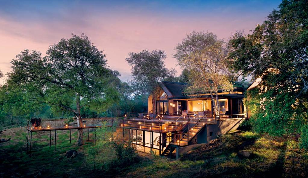 THE RENOVATED IVORY LODGE IN LION SANDS GAME RESERVE CONNECTS GUESTS WITH THE WILD