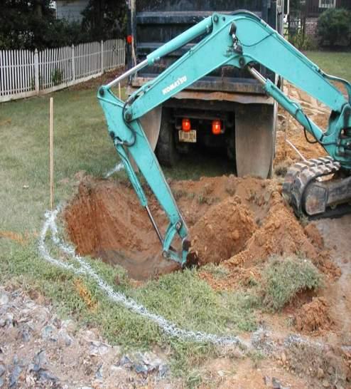 Step 3: Excavate From the Side Prevent compaction of the precious bottom by keeping heavy equipment on the outside For