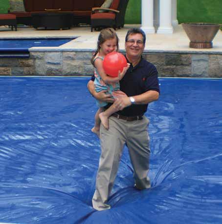 Your Cover-Pools cover acts as a horizontal fence for your pool, preventing access by children, pets, and uninvited visitors.