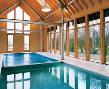 For indoor pools, a cover provides the added benefit of eliminating the need for expensive dehumidification systems. Saves cleaning.