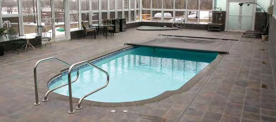 track systems Premium-grade wheel assembly Recessed track system Recessed track systems provide a simple solution for covering new or existing pools.
