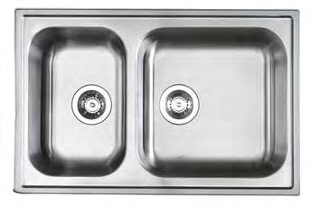 material that repels dirt. You can choose between sinks, insert sinks or under-glued sinks.