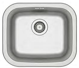 All sinks except our FYNDIG are included in our 25-years guarantee. 5. BOHOLMEN insert sink 1 1/2 bowls RM325. Fits cabinet frames minimum 60cm wide.