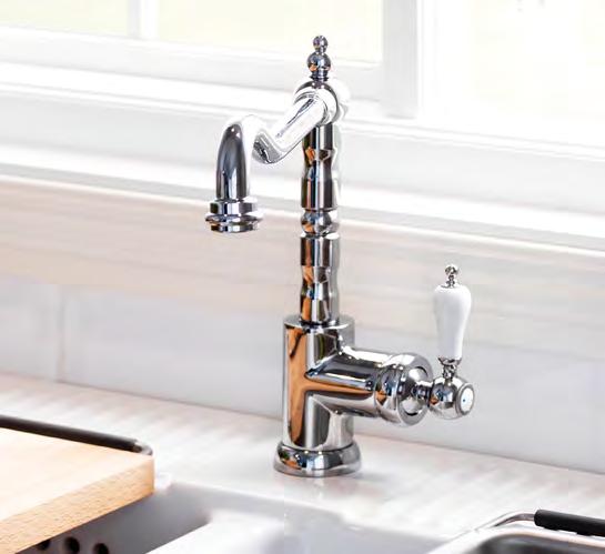 Single lever taps are easy to use with one hand for example, and a tap with a high