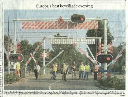 Europe's best level crossing Developed with EBA-Standard Mü8004 Prototype approved according to CELENEC process in 1998