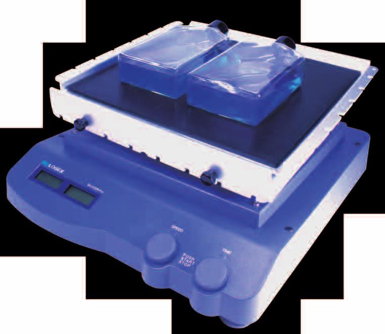 Speed and timer can be viewed simultaneously - Wide range of accessory platform to be used for variable size vessels, and non-slip mat holds vessels prevent slipping Features of SK-R330-Pro LCD