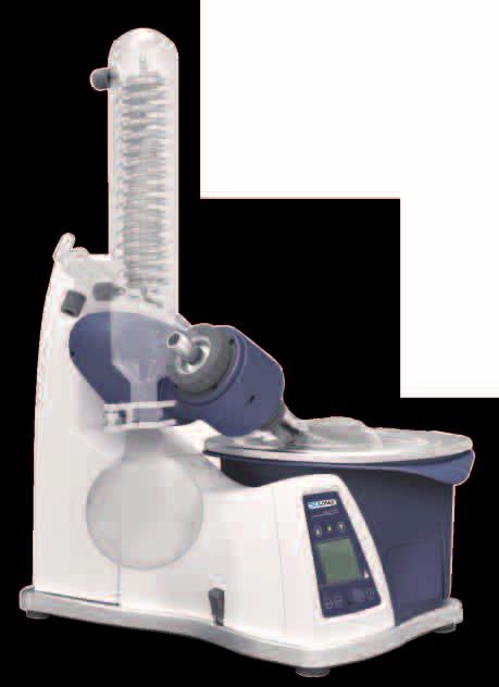 P4 RE100-Pro Rotary Evaporator - Easy to read large digital LCD screen displays heating temperature, speed and timing -