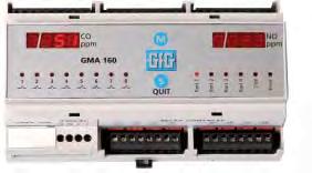 Series versions: GMA160 CO for up to 8 CO-transmitters (8-channel) GMA160 CO/16 for up to 16 CO-transmitter (16-channel) GMA160 NO for up to 8 NO-transmitter (8-channel) GMA160 CO/NO for up to 8