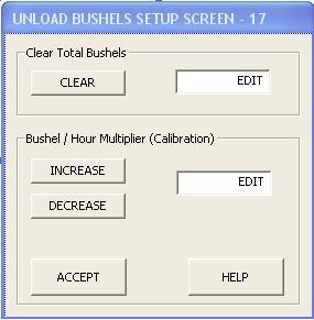 The Accept/Exit button will save the settings and return to the Setup Screen. 3. Printer Setup: The option was available on select portable dryers from 2006-2009.