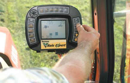 USER INTERFACE AND MOUNT RANCHER 6640/6650 Monochrome screen and button control Audio alarm BALING CONTROL AND ADJUSTMENTS 3 With bales that roll up to 5.5 ft (.