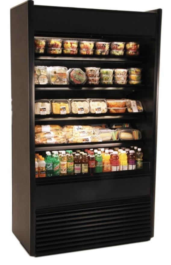 Grab & Go Oasis BOX Model 24 D Refrigerated Self-Service Case 24 D x 82-3/8 H Standard on 24 & 32 D