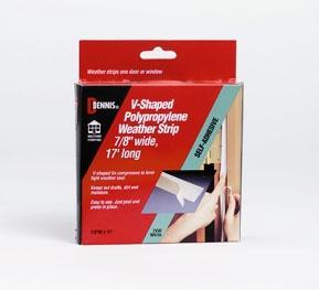 Weather Stripping ($4) Easy to install Adhesive backing For doors and windows Pre-scored for a sizes of gaps No