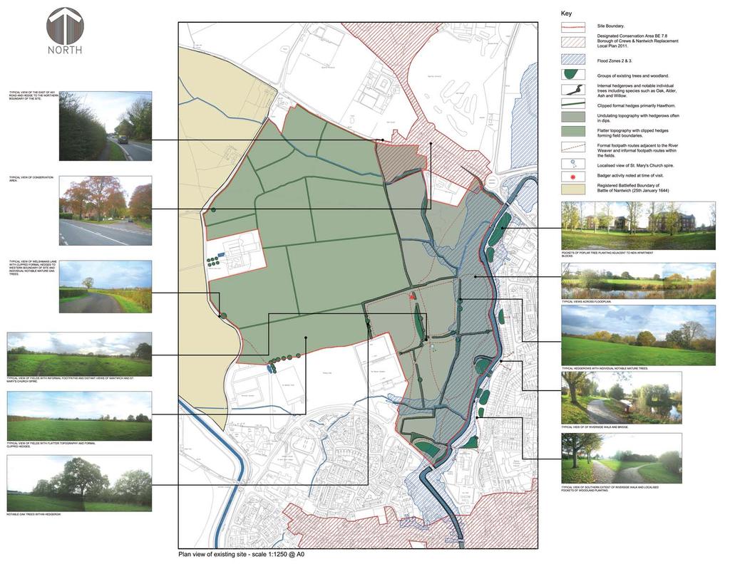 7. Site Assessments & Constraints Site Location The site is generally bounded by Welshman s Lane in the west, the A51 Chester Road in the north, the River Weaver and the urban area to the east, and