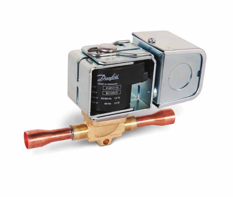 EVR - Solenoid Valves EVR solenoid valves are direct or servo-operated solenoid valves for liquid, suction, and hot gas lines.