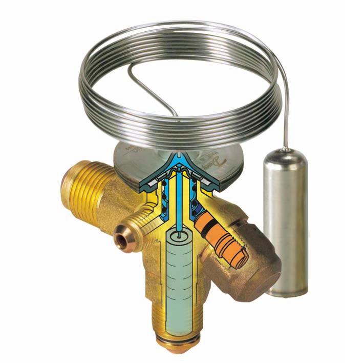 T2 / TE2 - Thermostatic Expansion Valves T2/TE2 brass body thermostatic expansion valves feature flare inlet and outlet connections.