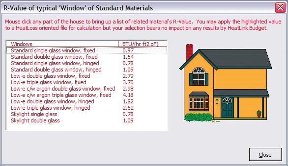 www.heat.com Heat Start 4 Reference The Design Suite keeps an archive of R factors (thermal resistance values) of most standard construction materials.