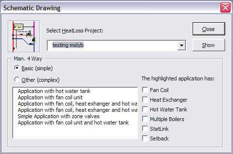 www.heat.com HeatLoss 4 Resources Heat Heat Design Suite keeps a library of piping and wiring schematic drawings.