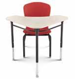 Legs can be specified as either fixed or adjustable, providing ergonomic comfort to tall students, small students, and everyone in between.