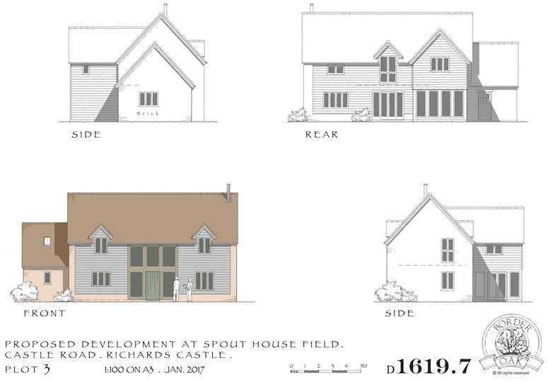 Plot three 169,000.00 Planning Permission for a 3 bedroom contemporary Barn style design with generous Kitchen/Dining/Living room, spacious Hallway and separate Sitting Room.