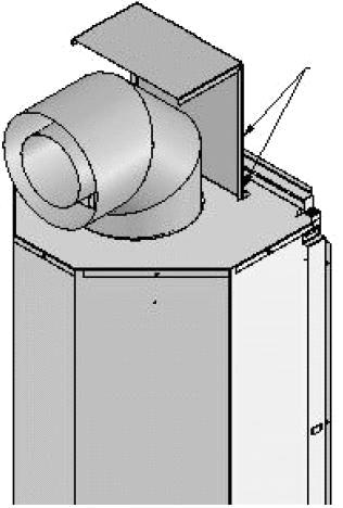 VENTING HORIZONTAL VENT HEAT SHIELD INSTALLATION IMPORTANT: The horizontal vent heat shield must be installed when using a 90-degree elbow to horizontally position the vent system. 1.