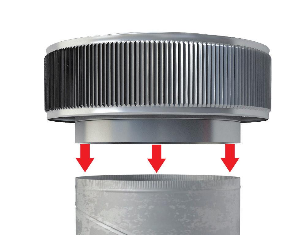 AIR-SWIRL ROOF VENT ROOF VENT PRODUCTS AIR-SWIRL ROOF VENT COLOR OPTIONS: Gray (Full Vent) Mill (Retrofit Only)