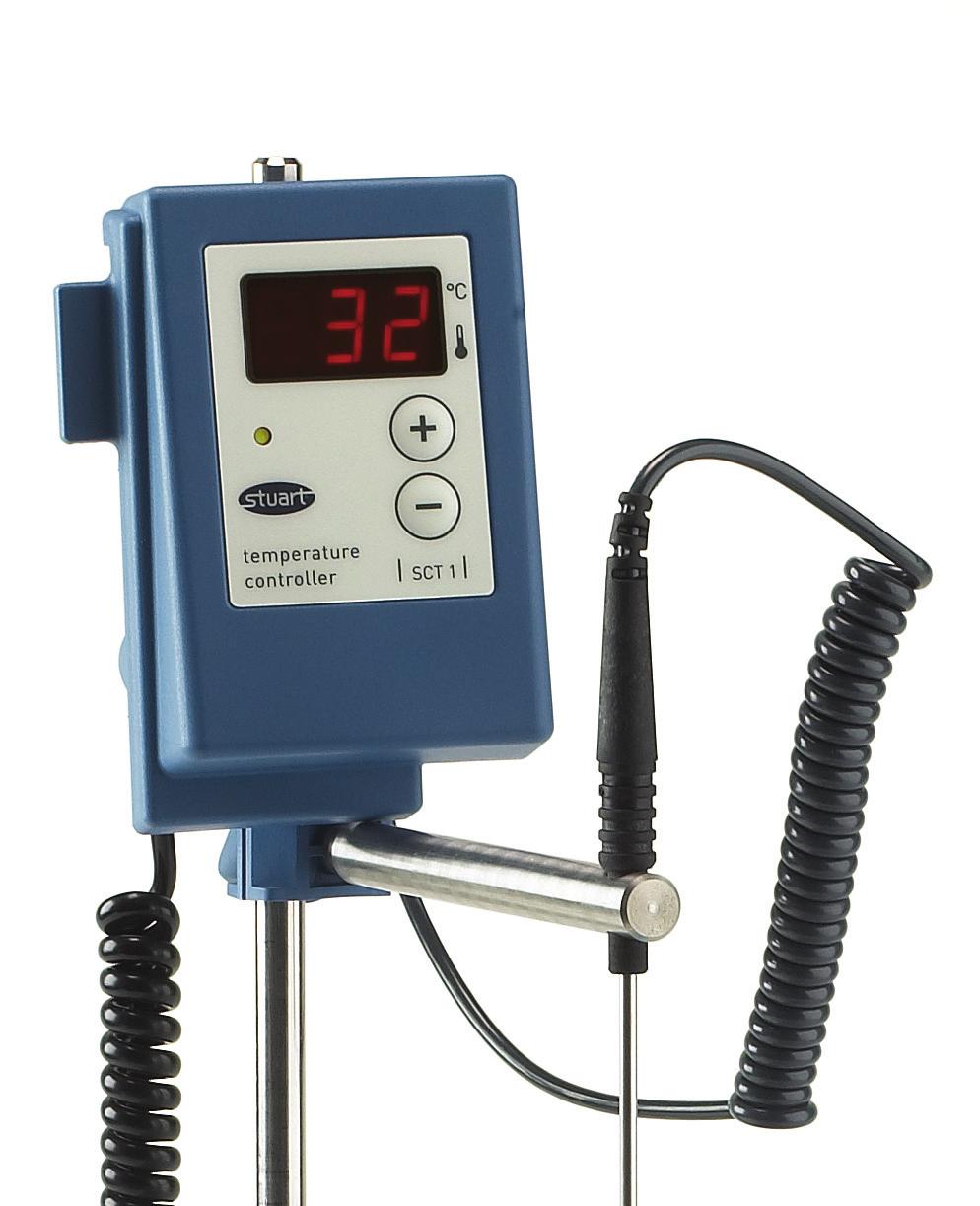 Designed for use with the Stuart range of Undergrad hotplates and hotplate stirrers, the can be used either as a precise controller of temperature up to a maximum of 200 C or as a digital thermometer