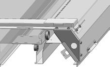 P/N 0537298_A Take Canopy Assembly and slide the 14assist brackets over the canopy supports. Push Canopy assembly until it is tight against the assist bracket.