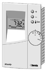 7 OPTIONAL ACCESSORIES Wall-mounted weekly timer thermostat (fig. 7.
