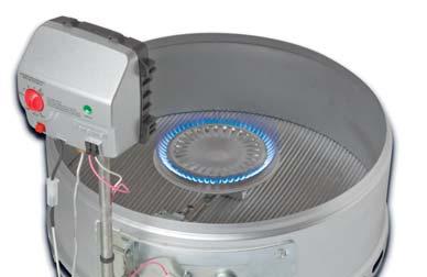 water heater using patented ScreenLok flame arrestor design.