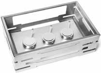 3 cm SM234 7 Multi-Chef TM Warmer 3 Fuel Holders and Short Burner Stand 21.6 x 13.57 x 7 in 54.9 x 34.5 x 20.