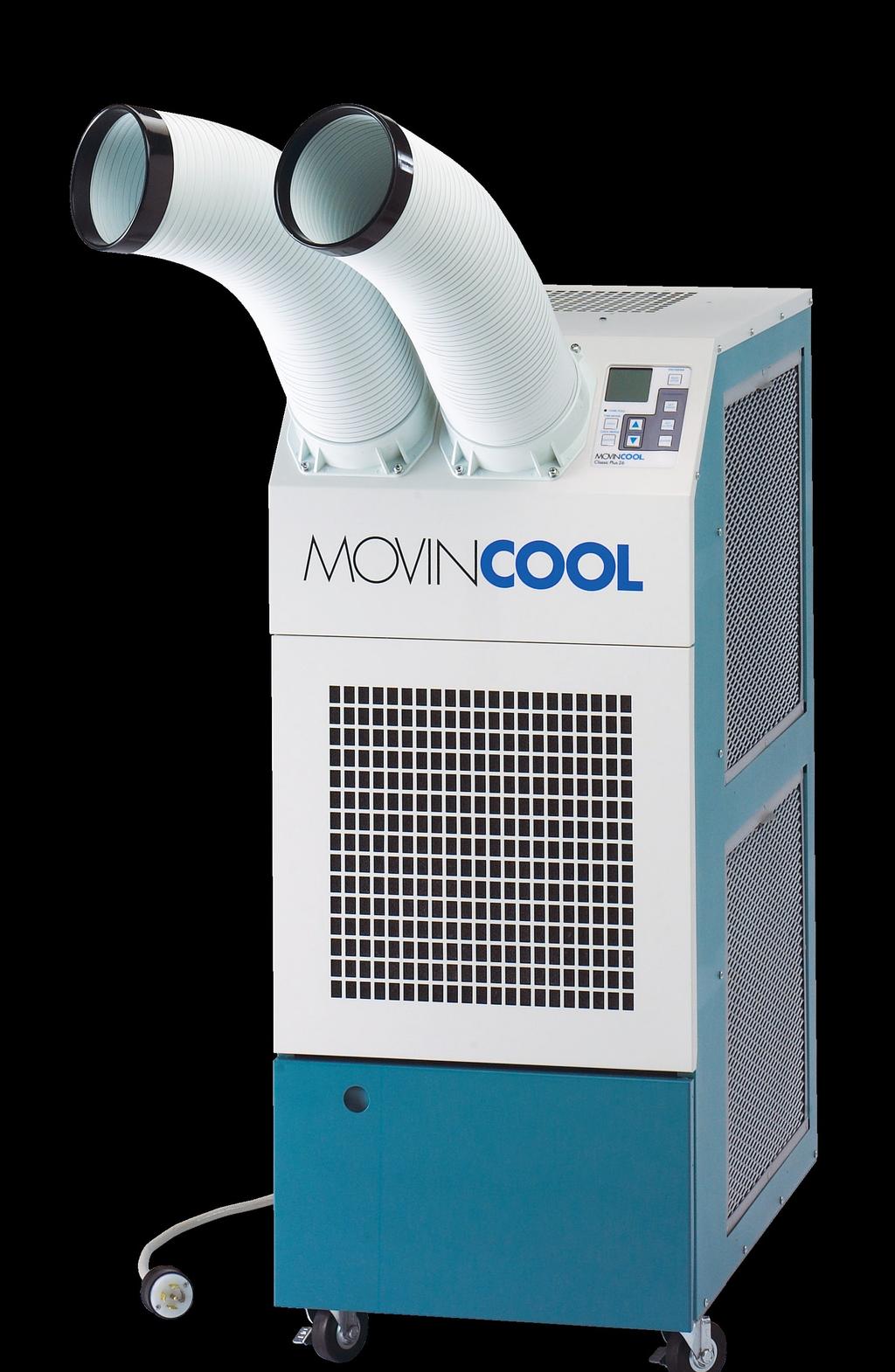 Classic Plus 26 The MovinCool Classic Plus 26 portable air conditioner has all the benefits of our proven Classic Series, PLUS new features designed to increase performance and control.