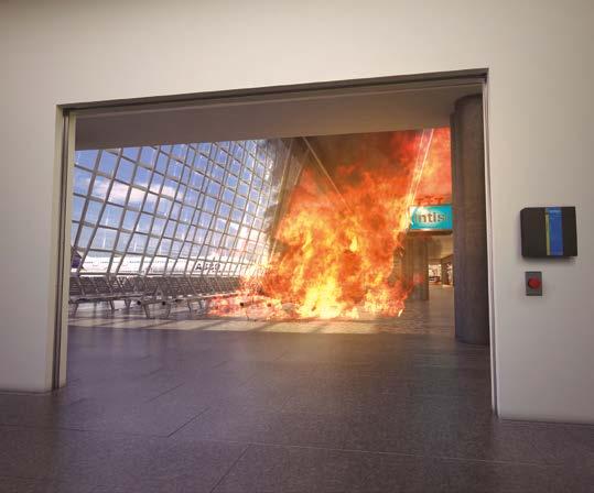 Active Fire Curtain E120 A change of perspective Big fire-separating elements are technically possible with the Intisi 7 E120 fire curtains.