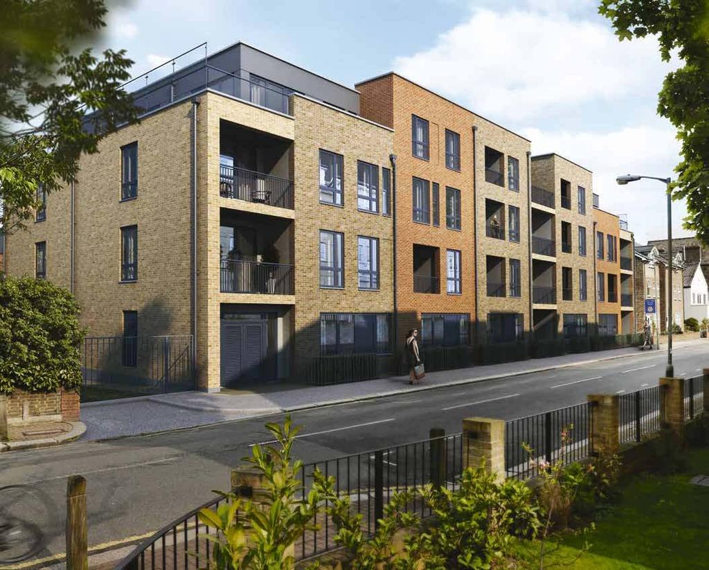 Merrivale Place, Hounslow, Middlesex A development of 1, 2, & 3 bedroom apartments and elegant 3 & 4 bedroom townhouses.