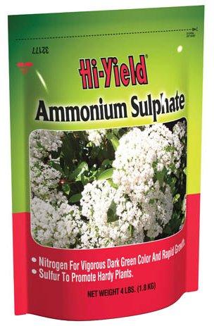 Apply Ammonium Sulfate 21-0-0 0 if soil ph is more