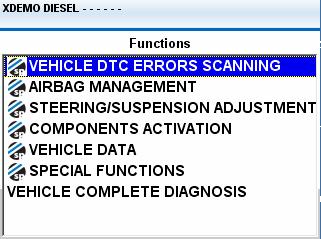Vehicle Options SPe then displays all possible bodyshop actions for chosen vehicle in sub menu choices Note,