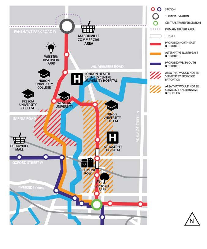 North-South Corridor Alternatives Richmond Street corridor is compatible with Growth Management objectives of