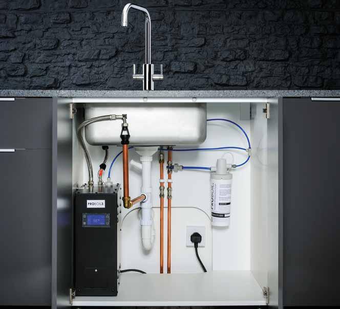 08 09 THE SCIENCE IS UNDER THE SINK The PROBOIL3 innovative 3 litre stainless steel boiler has been developed in the UK to provide users with an energy efficient long term supply of ph balanced