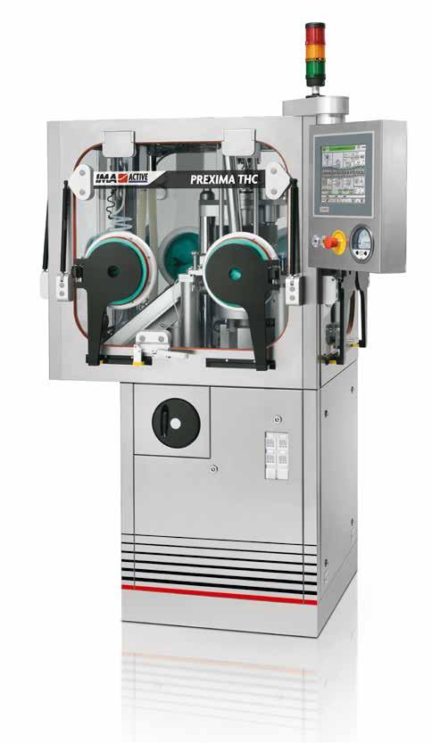 PREXIMA THC TOTAL HIGH CONTAINMENT THE PREXIMA THC IS A FORCE FEED TABLET PRESS MACHINE ENSURING HIGH FLEXIBILITY.