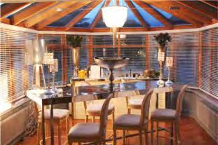 The Conservatory extends into The Bar beautifully and is a delightful sun filled room fit for