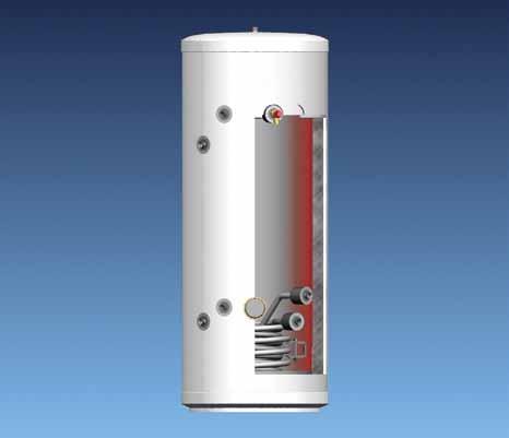 The SC and TC cylinders feature extremely high heat retention, which is made possible by the factory-fitted 65mm of EPS (Expanded Polystyrene) insulation between the inner shell and outer casing.