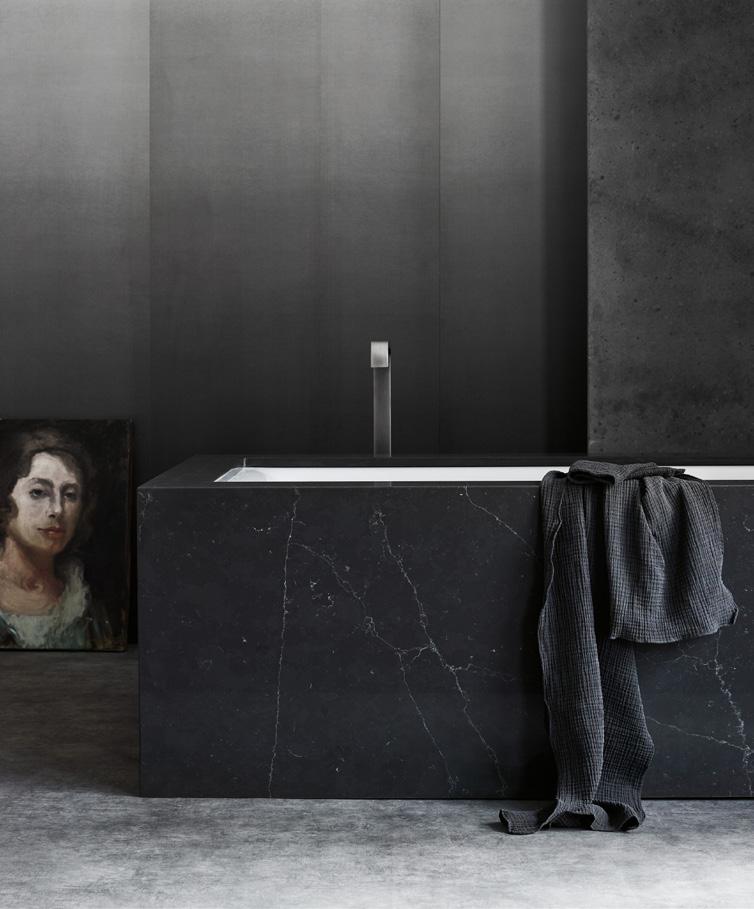 milan: edgy elegance defines this collection of dark quartz surfaces The essence of this Italian hub of design, technology and fearless