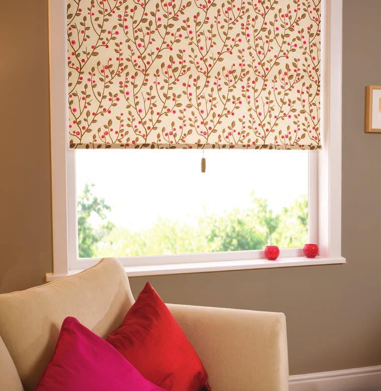 Roller Blinds n All of our roller blinds can be supplied on 32mm, 40mm or 45mm hardware with either a spring or sidewinder control.